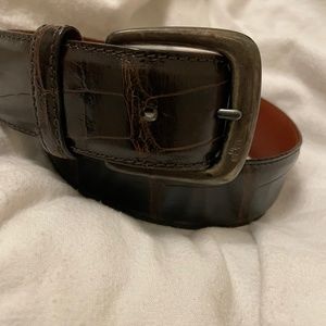 Ralph Lauren Purple Label Collection Alligator Belt